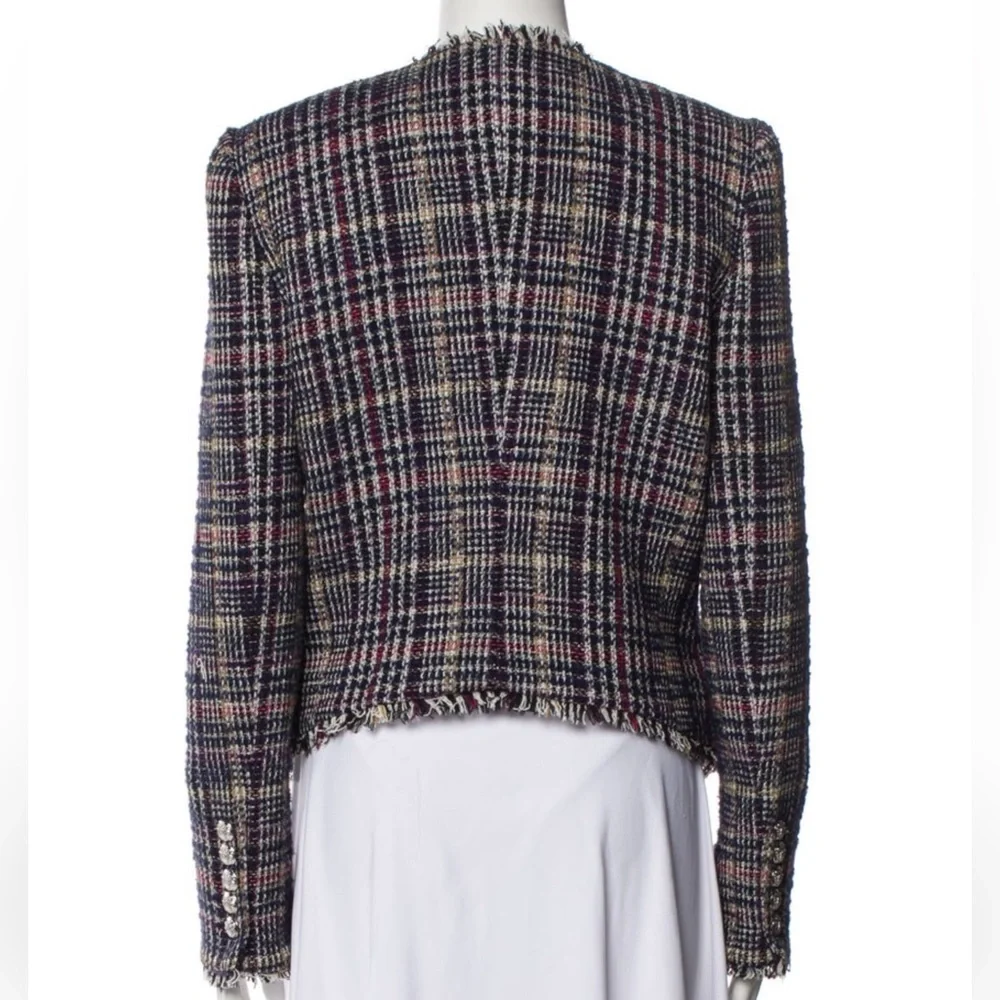 Veronica Beard Metallic Navy Tweed Jerry Jacket NWOT - Picture 9 of 11